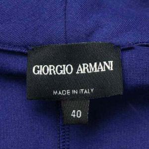 GIORGIO ARMANI ワンピース ひざ丈 五分袖 40 L パープル