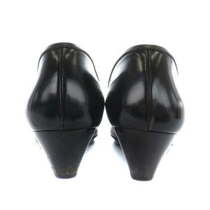 PRADA パンプス スクエアトゥ ヒール レザー 36.5 ブラック