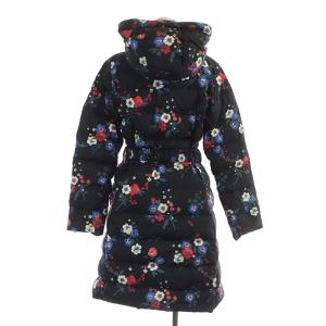 TORY BURCH ダウンコート ロング アウター 花柄 フード ベルト付