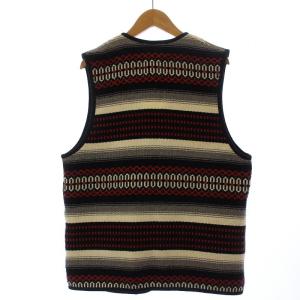 COOTIE ベスト ネイティブ柄 Vネック L 赤 レッド マルチカラー CTE-13S208