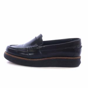 PIERRE HARDY ローファー 厚底 レザー 37 24.0cm 黒 ブラック