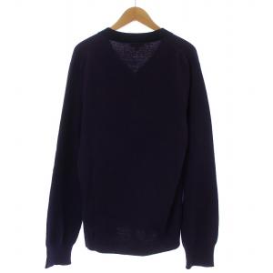 Paul Smith JEANS ヘンリーネックニット セーター 長袖 コットン ウール混 L 紫 パープル