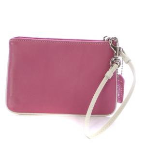 COACH SHIBUYA SPRING2003 コーチ渋谷店 オープン限定品 ポーチ 小物入れ フラワーワッペン 花柄 ストラップ レザー