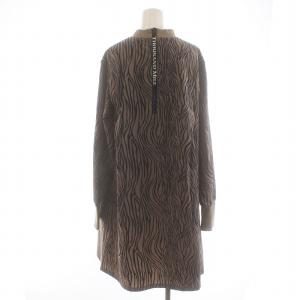 FREAK'S STORE THOUSAND MILE サウザンドマイル コラボ ハイネックフレアミニワンピース ゼブラ柄 ひざ丈 プルオーバー ストレッチ