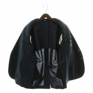 Brooks Brothers テーラードジャケット ブレザー ウール シングル 2B 背抜き センターベント 金ボタン A6 L 紺 ネイビー