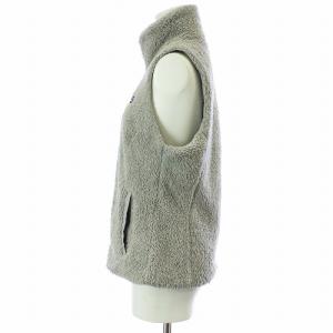 Patagonia ロス ガトス ベスト ジップアップ ハイパイル 起毛 ロゴ S グレー 25216