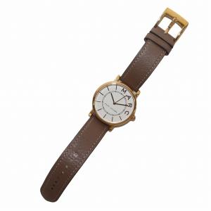 MARC JACOBS ROXY ロキシー 腕時計 ウォッチ クオーツ セメントレザー 文字盤白 ホワイト ゴールド色 MJ1533