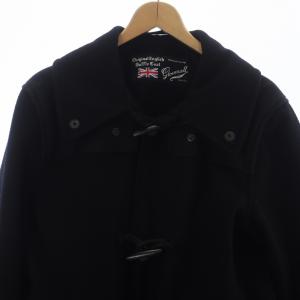 GLOVERALL ダッフルコート ウール ショート ウール コットン 切替 48 M 黒 ブラック