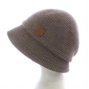 Vivienne Westwood クロッシェハット ロゴ ウール S-M ベージュ