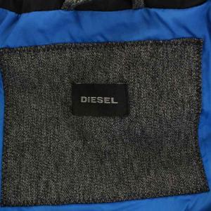 DIESEL ダウンジャケット ブルゾン 切替 グレー 黒 ブラック GY19