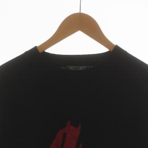 HYSTERIC GLAMOUR 22AW DIZZY&MILKY ニット セーター 長袖 ロゴ プリント S 黒 ブラック GY19