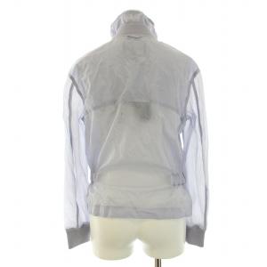 EMPORIO ARMANI ショートジャケット ブルゾン 撥水 防水 ジップアップ ロゴ 36 S 青 ブルー