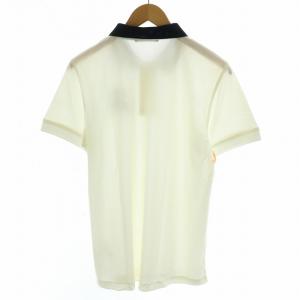 MARK&LONA アースポロ Ace Polo ポロシャツ 半袖 鹿の子 ゴルフウェア ワッペン 刺繍 ドクロ 48 L 白 ホワイト MLM-0A-AP07