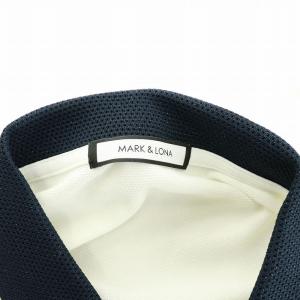 MARK&LONA アースポロ Ace Polo ポロシャツ 半袖 鹿の子 ゴルフウェア ワッペン 刺繍 ドクロ 48 L 白 ホワイト MLM-0A-AP07