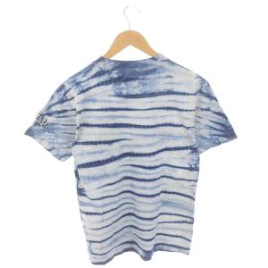 TENDERLOIN K-SEVEN Tシャツ カットソー 半袖 クルーネック タイダイ染め S 青 ブルー 白 ホワイト