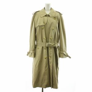 ヴィンテージ トレンチコート ノバチェック 長袖 ダブル ライナー付き ネーム刺繍入り ロゴ 総裏地