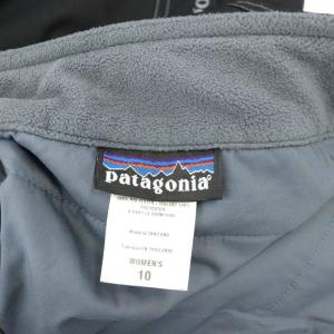 Patagonia スキーパンツ ボトムス ジップフライ 10 M 青 ブルー 黒 ブラック