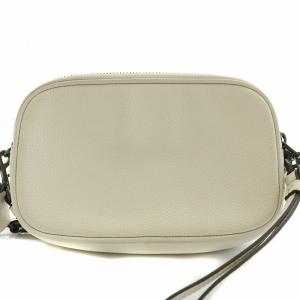 COACH サディ 2WAY ショルダーバック クラッチバッグ セカンドバッグ リベット スタッズ レザー ロゴ 白 ホワイト 31795