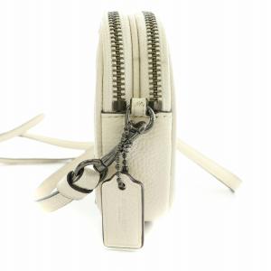 COACH サディ 2WAY ショルダーバック クラッチバッグ セカンドバッグ リベット スタッズ レザー ロゴ 白 ホワイト 31795