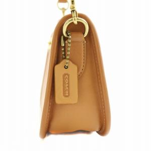 COACH スウィンガー 20 ミニハンドバック クラッチバッグ ポーチ グラブタンレザー 茶 ブラウン C2643 GY18