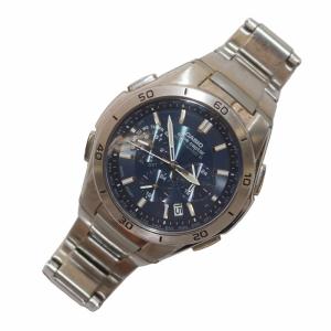 CASIO WAVE CEPTOR ウェーブセプター 腕時計 ウォッチ タフソーラー 電波 クロノグラフ マルチバンド6 SS シルバー色