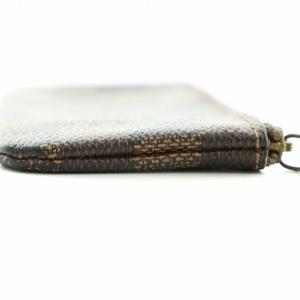 LOUIS VUITTON カードキーケース ポシェットクレ ダミエ エベヌ 小物入れ ポーチ カード入れ チェーン 茶 ブラウン N62658 GY18