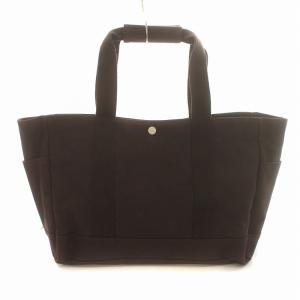 PORTER 吉田カバン トートバッグ ハンドバッグ キャンバス ロゴボタン 茶 ブラウン