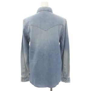 HYSTERIC GLAMOUR デニムシャツ 長袖 ウエスタン ワッペン 刺繍 M ライトブルー