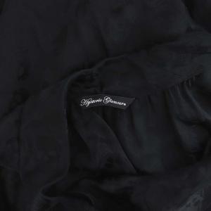 HYSTERIC GLAMOUR ワンピース ノースリーブ スカル柄 膝丈 シルク F 黒 ブラック 0194AO03 GY03