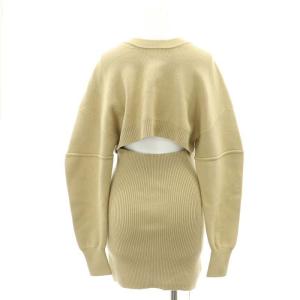 CLANE 22SS 3WAY ARRANGE SEPARATE KNIT TOPS 長袖ニット セーター 1 S ベージュ