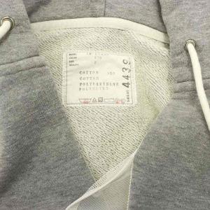 sacai 19SS フリルスリーブパーカー スウェット プルオーバー 半袖 2 グレー 19-04439