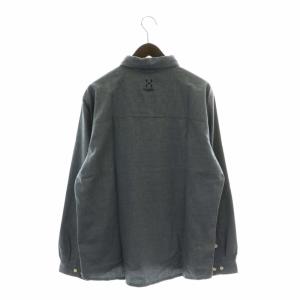 Haglofs ビョーンロングスリーブシャツ BJORN LS SHIRT 長袖 ロゴ 刺繍 L 青 ブルー 604019