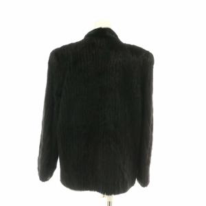 SAGA MINK 銀サガ ファーコート アウター 毛皮 ミンク ミドル 肩パッド 11 L 茶色 ブラウン