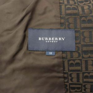 BURBERRY LONDON ブルゾン ジップジャケット Bロゴ総柄 大きいサイズ 総裏地 13 茶色 ブラウン 黒 ブラック