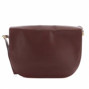 Cartier マストライン ショルダーバッグ レザー 内側総柄 マグネット ロゴ ボルドー