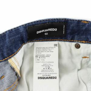 DSQUARED2 Skater Jean スケーター ジーンズ デニムパンツ ダメージ加工 ロゴペイント 50 XL 青 ブルー S74LB0820