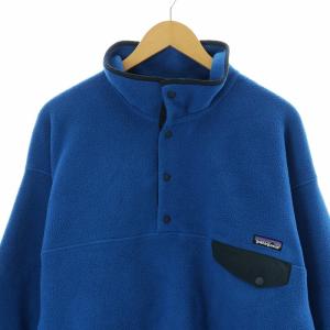 Patagonia Synchilla シンチラ Snap-T Pullover フリースジャケット プルオーバー ヘンリーネック XL 青 ブルー