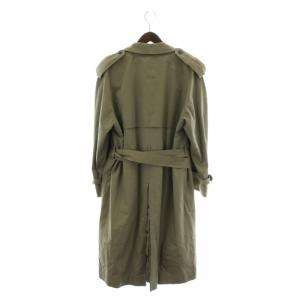 YVES SAINT LAURENT プールオム pour homme トレンチコート アウター ロング ライナー付き ベルト付き 90A4 M カーキ