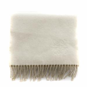 LOEWE マフラー アナグラム アイボリー