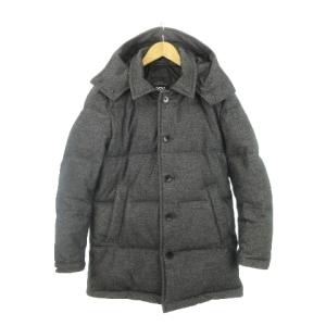 RECENCY OF MINE ダウンジャケット フード ウール 44 S チャコールグレー /AH2