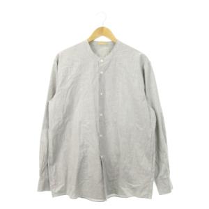 CHAMBRAY BAND COLLAR SHIRT JACKET シャツジャケット 長袖 コットン 3