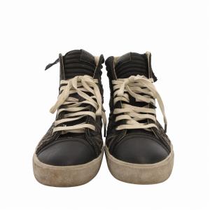 DIESEL スニーカー シューズ ハイカット デニム生地 ヴィンテージ加工 28cm 黒 ブラック /FF GY12