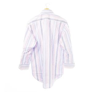 ETRO ワイシャツ Yシャツ レギュラー 長袖 コットン ストライプ マルチカラー 40 M ピンク /CK25
