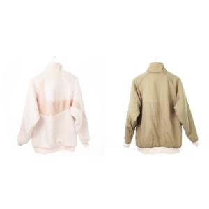 NIKE スウッシュ ボアジャケット リバーシブル ウーブン L ピンク HO210509SIV