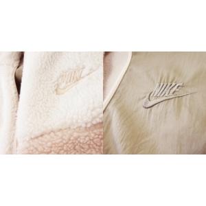 NIKE スウッシュ ボアジャケット リバーシブル ウーブン L ピンク HO210509SIV