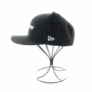 Supreme NEW ERA キャップ ボックスロゴ 59FIFTY 7 58.3cm ブラック