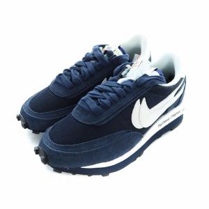 NIKE sacai Fragment LDワッフル ブラックエンデッド ブルー スニーカー