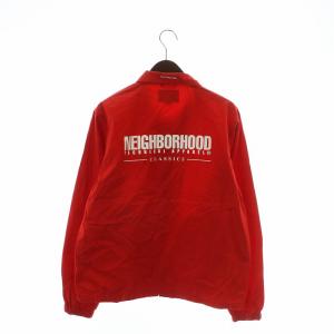 NEIGHBORHOOD レーシングジャケット ブルゾン ジップアップ ロゴ プリント L 赤 レッド 161SPNH-JKM01