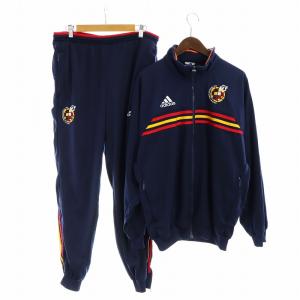 90s 国旗タグ セットアップ 上下 ジャージ トラックジャケット ジョガーパンツ ロゴ デサント製 FEF