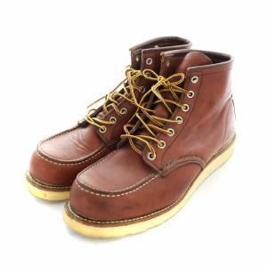 RED WING MOC TOE ショートブーツ US9.5 ブラウン